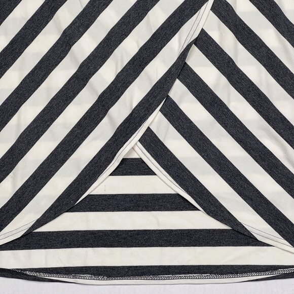 Atheta Ribbon Stripe Faux Wrap Tulip Hem Midi Size XS - NWOT - Picture 5 of 9